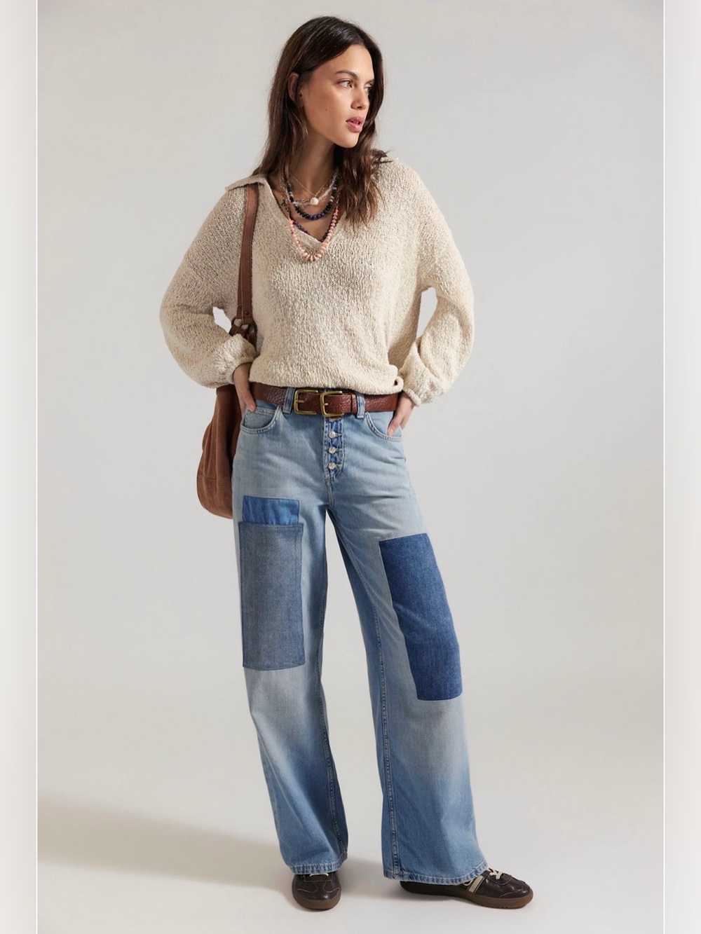 New with Tags! We The Free Nia Patchwork Boyfriend Jeans - Size 27